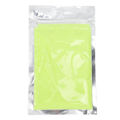 Sabbia da gioco colorata 50g gialla fluorescente per ragazzi 14-18 1