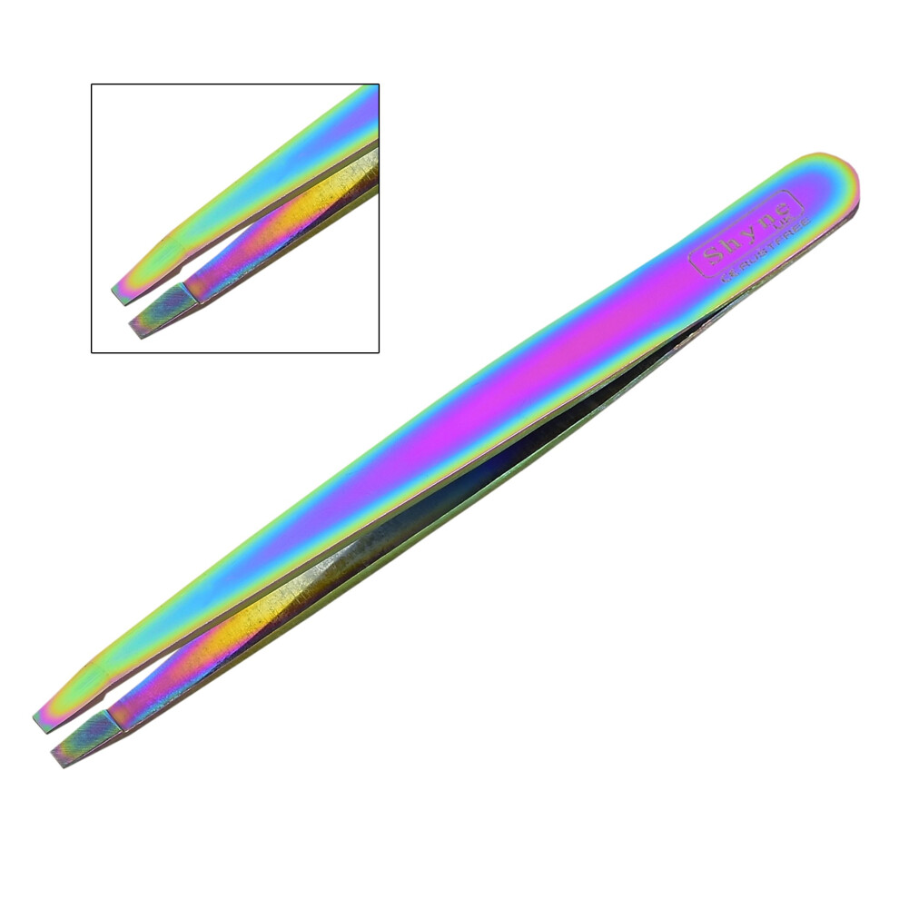 Shyne U.k Titanium Eyebrow Tweezers Hair Beauty Straight Stainless Steel Tweezer Tool