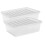 Muddy Hands Pack of 2 - Clear Plastic Under Bed Storage Boxes with Lids - 32 Litre Capacity - Stackable & Durable Container for Clothes, Shoes, 1