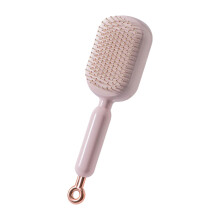 Self Cleaning Detangling Hair Brush with Retractable Cushion and Scalp Massage for All Hair Types
