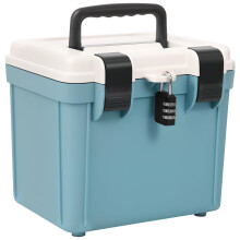 KTCINA Lockable Storage Box, Small Combination Safe Box with Combination Lock and Handle Medication Lockable Container Portable Locked Storage