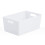 Muddy Hands Pack of 2 Small Deep Plastic Storage Baskets with Handles ? Rectangular Storage Boxes, Heavy Duty Organiser for Kitchen, Bathroom, Bedroom 1