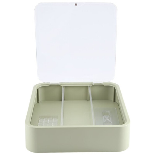 Wall-Mounted Clear Display Case for Figures,Adjustable Display Stand Clear Display Box with Door,Avocado Green