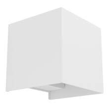 Eglo LED Indoor wall lightValmontone, wall lamp Cube with indirect up and Down Light, wall uplighter for Bedroom and Living Room, White Metal, Warm