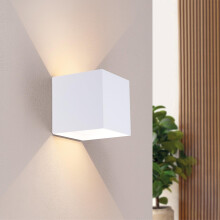 Ledvion - Rechargeable USB Wall Light White with Motion Sensor, Wireless LED Wall Lamp, 2700K Warm White, 170LM, 4400mAh Battery, IP44 Outdoor Indoor