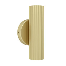 Eglo Bedside wall Light Portillo, Indoor lamp with uplight and Downlight, indirect Bedroom and Living Room Lighting, Metal in matt Brass, GU10