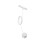 EGLO Eglo Accessory for Easy Track Rail System, Hanging lamp Adapter Rail, Plug-in Pendant Light, Ceiling Accessory, White Plastic, E27 Socket 1