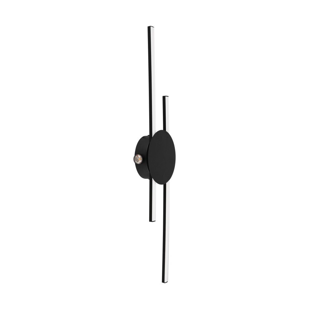 Eglo Led Wall Lamp Venticello, Indoor Fixture In Rod Shape, Bedroom With Indirect Ing, Metal, Warm Light/Black/White