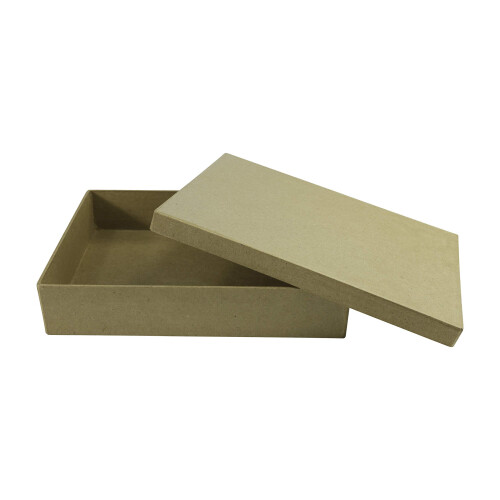 D?copatch Mache A5 Square box, 16.5x22.5x4.5cm, Brown 2