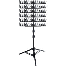 Adjustable 144Peg DoubleSided Hair Braiding Rack and Extension Holder Stand for Stylists