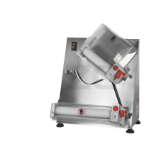 6-15 inch semi-automatische commerciële elektrische pizzadeegroller en -uitrolmachine