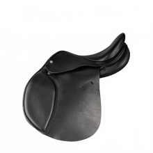 Cavassion Echt Leren Ruiterzadel - 17-17,5 Inch Rundleer Obstacle Riding Equipment