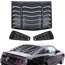 Mattschwarzer Lüftungsschlitzsatz für Heck- und Seitenscheiben für Ford Mustang 2005-2014