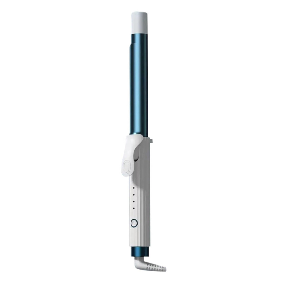 Blue Tourmaline Ceramic Curling Iron 32Mm Large Barrel With Negative Ion For Big Waves And Volume Eu