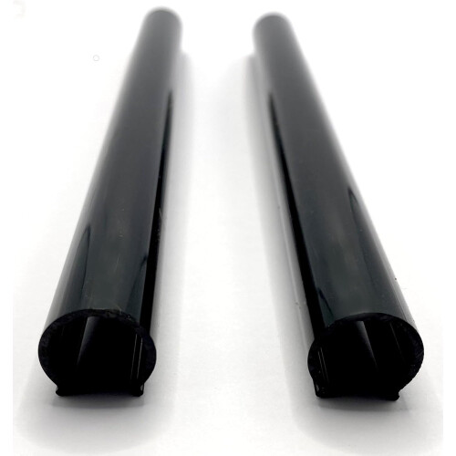 Black Radiator Pipe Covers 2 Pk 200mm L 15mm Pipe 2