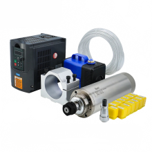 Hochleistungs-Spindelmotor-Kit mit 2,2 kW Wasserkühlung, Frequenzumrichter und 13 ER20-Spannzangen für CNC-Fräsen