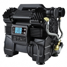 Compacte 220V borstelloze dempende luchtcompressor met intelligente variabele frequentieregeling