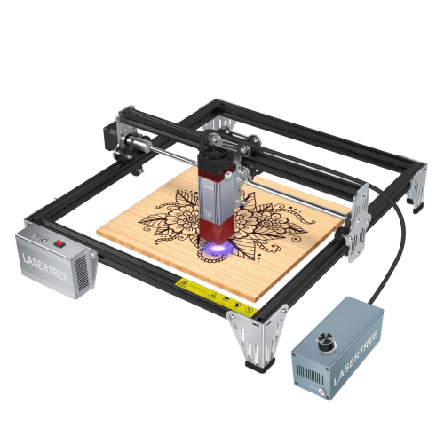 Compacte LaserTree K1 Mini-graveur met 10W blauwlicht CNC-snijmodule