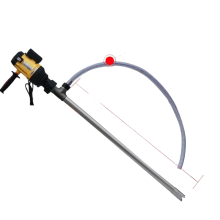 Leistungsstarke, tragbare, vertikale elektrische Handpumpe (2000 W, 220 V, 6 Geschwindigkeitsstufen) für Diesel- und Ölfässer