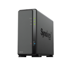 Synology DS124 1-Bay DiskStation NAS-Server – Desktop-Ethernet-LAN, Schwarz, ohne Festplatte