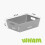 Wham Wham 5x Plastic Studio Basket 3.01 Rectangular Home & Office Storage Basket, 16.5 x 12 x 5cm, 770ml (Cool Grey) 4