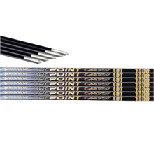 12er-Pack Pandarus Icepoint ID3 2mm Gold Logo 40-Tonnen Carbon-Pfeilschäfte Spine 350-1000 mit Wettkampfzubehör