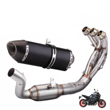 R77 Slip-On Auspuffanlage mit modifiziertem vorderen Verbindungsrohr für Yamaha MT-09 & XSR900 (2021-2023)