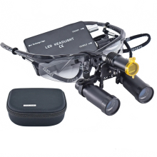 Geavanceerde chirurgische binoculaire tandheelkundige loep met 4x-8x zoom en 5W LED-lamp
