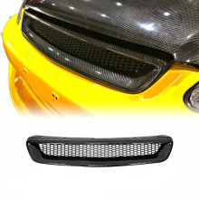 Honda EK Civic 1996-1998 Type R Carbon Fiber Front Grill - Glanzende Mesh Grille Tuning Kit
