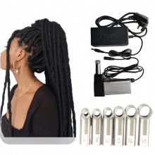 Compacte roestvrijstalen handzame dreadlockmaker met 3 naalden voor doe-het-zelf haakvlechten