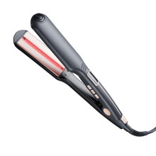 Hair Straightener 2.2 Inch Titanium Ceramic Flat Iron with Infrared Ionic, LED Heat Control for All Hair Types