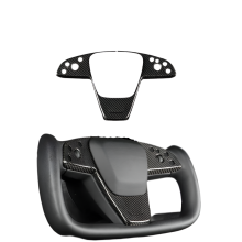 Premium koolstofvezel stuurwielbekleding voor Tesla Model S (2021-2025) en Model X (2023-2025)