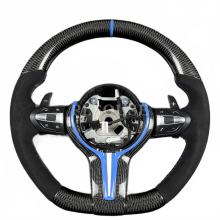 Aangepast stuurwiel van echt koolstofvezel voor BMW 1 & 7-serie, M3, M5, X3, X4, F10, F20, F25, F30, F32, F33, F34, F35, F36, F80-modellen