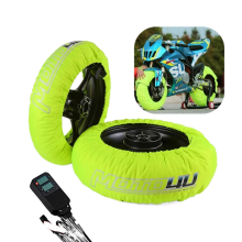 Digitaal instelbare motorfietsbandenwarmer - 12 scooterraceverwarming met 0-99 graden instellingen voor optimale bandenbescherming