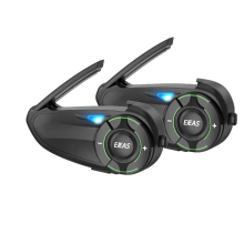 Ejeas Q8 Motorrad-Bluetooth-Intercom – 2 Kopplungspaare mit Musikfreigabe für 6 Fahrer, 1000 Meter Reichweite