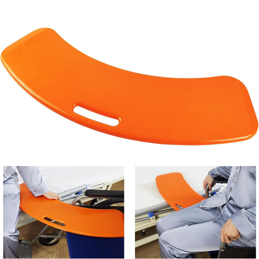 Orange Patient Transfer Slide Board For Wheelchair To Bed, Safe Nolift, Antislip, 150Kg,