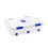 Muddy Hands Pack of 2-56 Litre Large Clear Plastic Storage Boxes with Lids & Wheels Under Bed Stackable Containers - Length: 80cm - Width: 60cm - 2