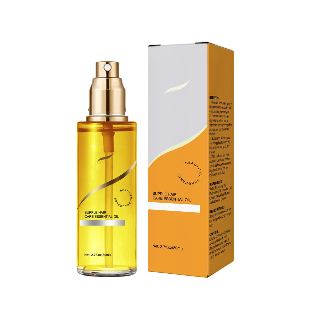 Hair Oil for Dry Frizzy Hair with Deep Conditioning, Frizz Control and Root Strengthening Treatment