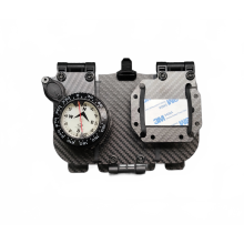 Tactisch K-Plate koolstofvezel verstelbaar MOLLE telefoonnavigatiesysteem met kompas - FMA TB1451 B