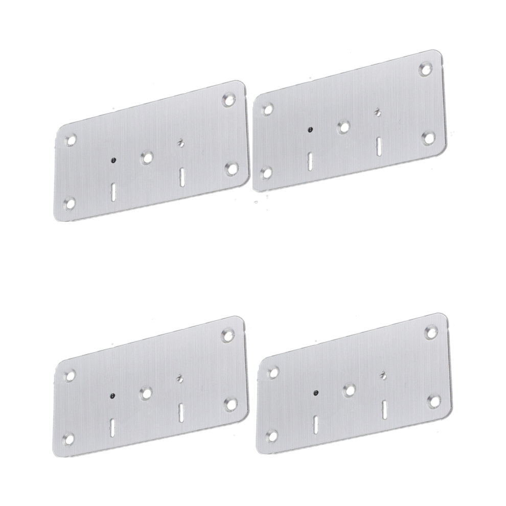 Cabinet Cupboard Hinges Repair Plate Stainless Steel Hinge Repair Brackets Kit Silver 7314280211821