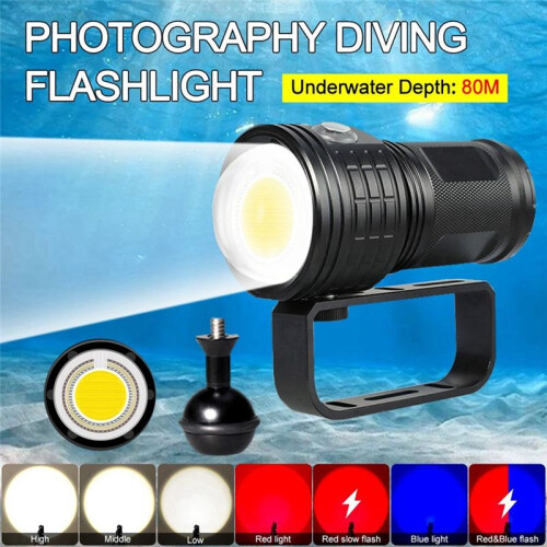 2X Professional Diving Photographic Flashlight Handle Mount Scuba Flash Light U-Type Handle Mount 2