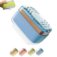 3 in 1 Soap Holder with Roller for Easy Dispensing, Blue Travel Soap Case Compact Storage