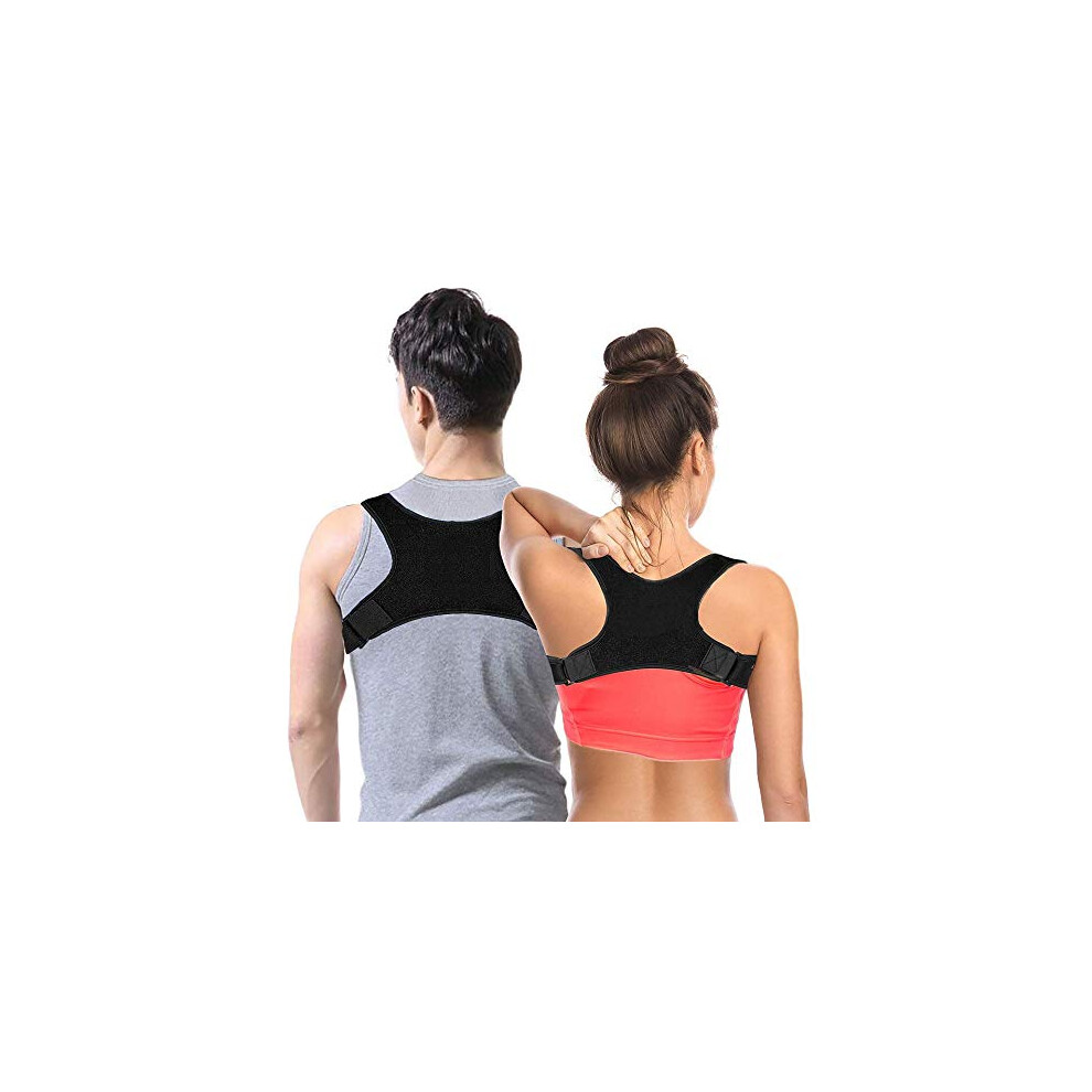 Adjustable Posture Corrector for Men and Women, Upper Back Brace and Shoulder Support