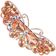 Crystal Butterfly Hair Clip with Vintage Design and Rhinestones for Women Wedding or Bridal Use