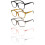 5Pack Blue Light Blocking Computer Reading Glasses, Mixed Strengths 2.00 and 3.50 Unisex 1