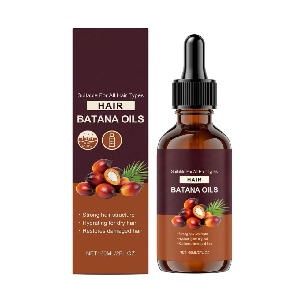Hair Growth Oil with Rosemary and Carotene, Nourishing Serum for Dry Damaged Hair, 60ml