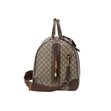 Gucci Savoy Large GG Supreme Duffle Bag 724612 Brown 52cm