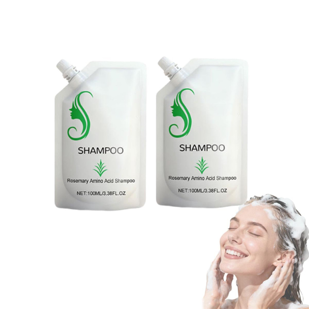 Rosemary Amino Acid Shampoo for Hair Growth, Hydrating and Strengthening, Reduces Hair Loss, 2pcs