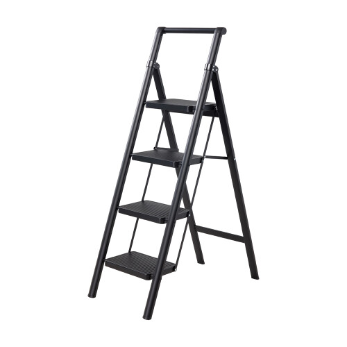 Garden Sanctuary 4-Step Foldable Step Ladder with Handle 2