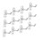 Pegboard Hooks 12 Pack, LIFKOME Metal Pegboard Tool Hooks for Garage Workshop Storage 1